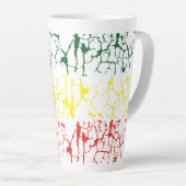 Groen Geel. Red Latte Mok (Rechterhoek)