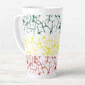 Groen Geel. Red Latte Mok (Linkerhoek)