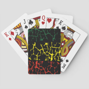 Groen Geel. Red Pokerkaarten