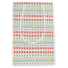Groen-Geel-Rood Pixel breipatroon Medium Cadeauzakje