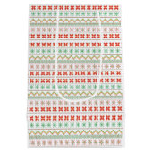 Groen-Geel-Rood Pixel breipatroon Medium Cadeauzakje (Achterkant)