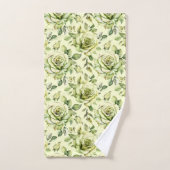 Groen Geel Rose Olive Chartreuse Limoen Bad Handdoek (Handdoek)