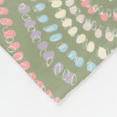 groen geel roze blauw Concentrisch hart Regenboog Fleece Deken (Hoek)