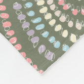 groen geel roze blauw Concentrisch hart Regenboog Fleece Deken (Hoek)