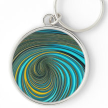 Groen Geel Spiraalverf Gietontwerp