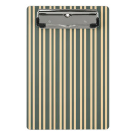 Groen Geel Strepen Patroon Mini Klembord