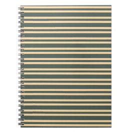 Groen Geel Strepen Patroon Notitieboek