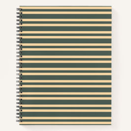 Groen Geel Strepen Patroon Notitieboek
