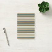 Groen Geel Strepen Patroon Post-it® Notes (Kantoor)