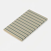 Groen Geel Strepen Patroon Post-it® Notes (Schuin)