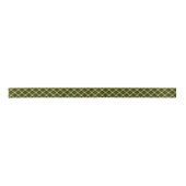 Groen geel Tartan Plaid Argyle patroon Satijnen Lint (Voorkant)