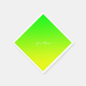 Groen geel verloop - Elegant Servet (Hoek)