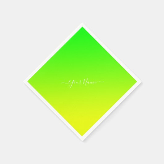 Groen geel verloop - Elegant Servet (Hoek)