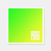 groen geel verloop toevoegen logo servet (Voorkant)