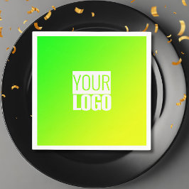 Groen geel verloop - uw logo servet