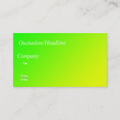 groen geel verloop visitekaartje (Achterkant)