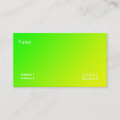 groen geel verloop visitekaartje (Voorkant)