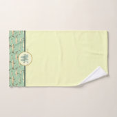 Groen & Geel Waterverf Monogram Shark Life Zee Bad Handdoek (Handdoek)