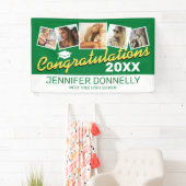 Groen Geel Wit 2025 Afstudeerfeest Spandoek (Insitu)