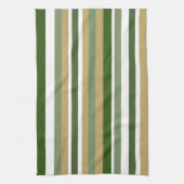 Groen Geel Wit Strepen Theedoek (Verticaal)
