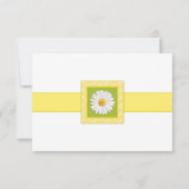 Groen Geel Witte Madeliefjes Kleine Trouw Antwoord (Achterkant)