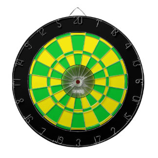 Groen Geel Zwart Dartbord 2025
