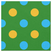 Groen Geel Zwart Stippen Design  Stof (Close Up)