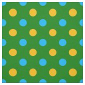 Groen Geel Zwart Stippen Design  Stof (Swatch)