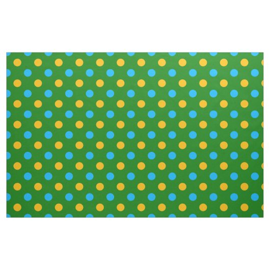 Groen Geel Zwart Stippen Design  Stof (Fat Quarter)