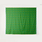 Groen Geel Zwart Stippen Design Wandkleed (Voorkant (horizontaal))