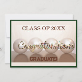 Groen Gefeliciteerd Afstuderen Afstuderen Ballon Kaart