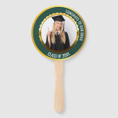 Groen gefeliciteerd met onze Afstudeerder fotoklas Handwaaier (Achterkant)