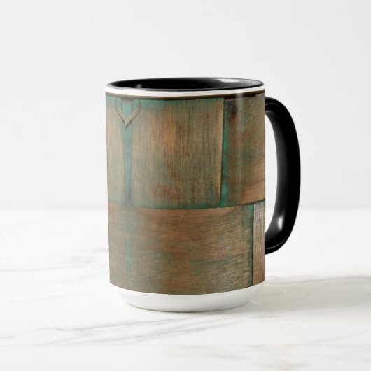 Groen geglazuurd mok (Voorkant rechts)