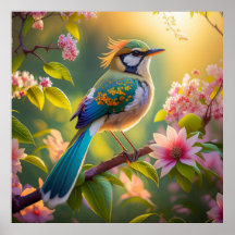 Groen Gehoornde Teal Gevleugelde Fantasie Vogel