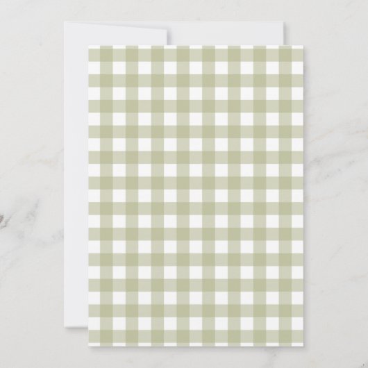  Groen Gekke Gans Baby shower Kaart (Achterkant)