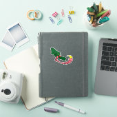 Groen geklauwde monster sticker (iPad Cover)