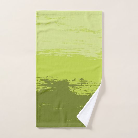 Groen gekleurd - Handdoekset Bad Handdoek (Handdoek)