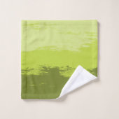 Groen gekleurd - Handdoekset Bad Handdoek (Wasdoekje)