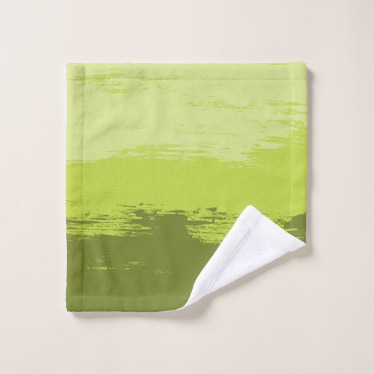 Groen gekleurd - Handdoekset Bad Handdoek (Wasdoekje)