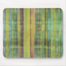 Groen gekleurde Abstracte moderne kunst Mousepad