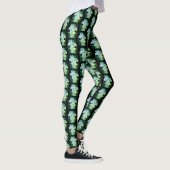 Groen gekleurde paddestoel helemaal aangepaste mod leggings (Rechts)