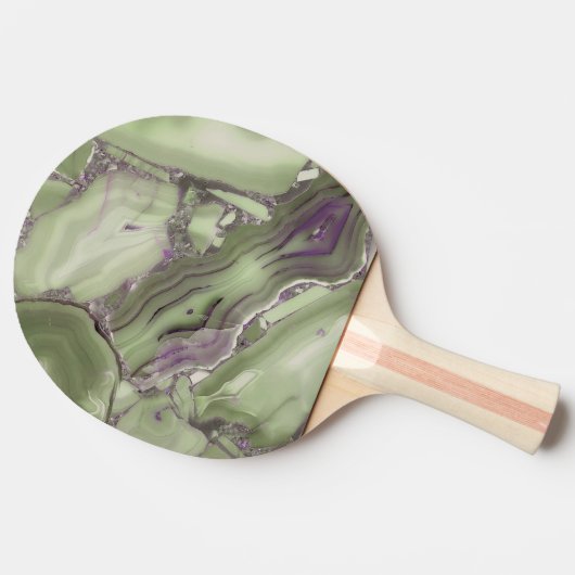 Groen gekraakt oppervlak tafeltennisbatje (Zijkant)