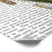 Groen gelaagde hot-luchtballon poster (Hoek)