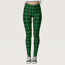 Groen gelaagde Spandex-Leggings