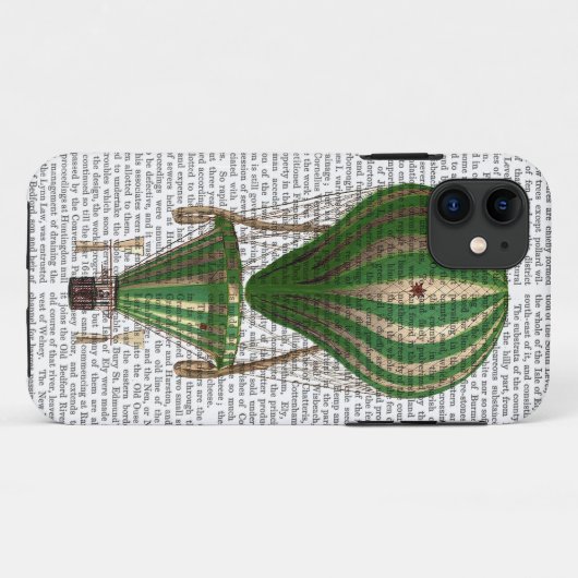 Groen gelaagde warmluchtballon Case-Mate iPhone case (Achterkant (horizontaal))