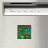 Groen gelakte Shattuckiet Magneet (Insitu (Vaatwasser))