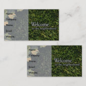 Groen gelanceerd onroerend goed in nabuurschap visitekaartje (Voorkant / Achterkant)