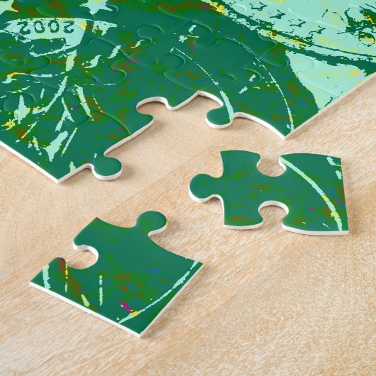 Groen geld legpuzzel (Zijkant)
