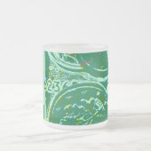 Groen geld matglas koffiemok (Center)