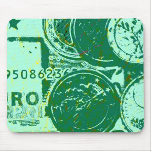 Groen geld muismat